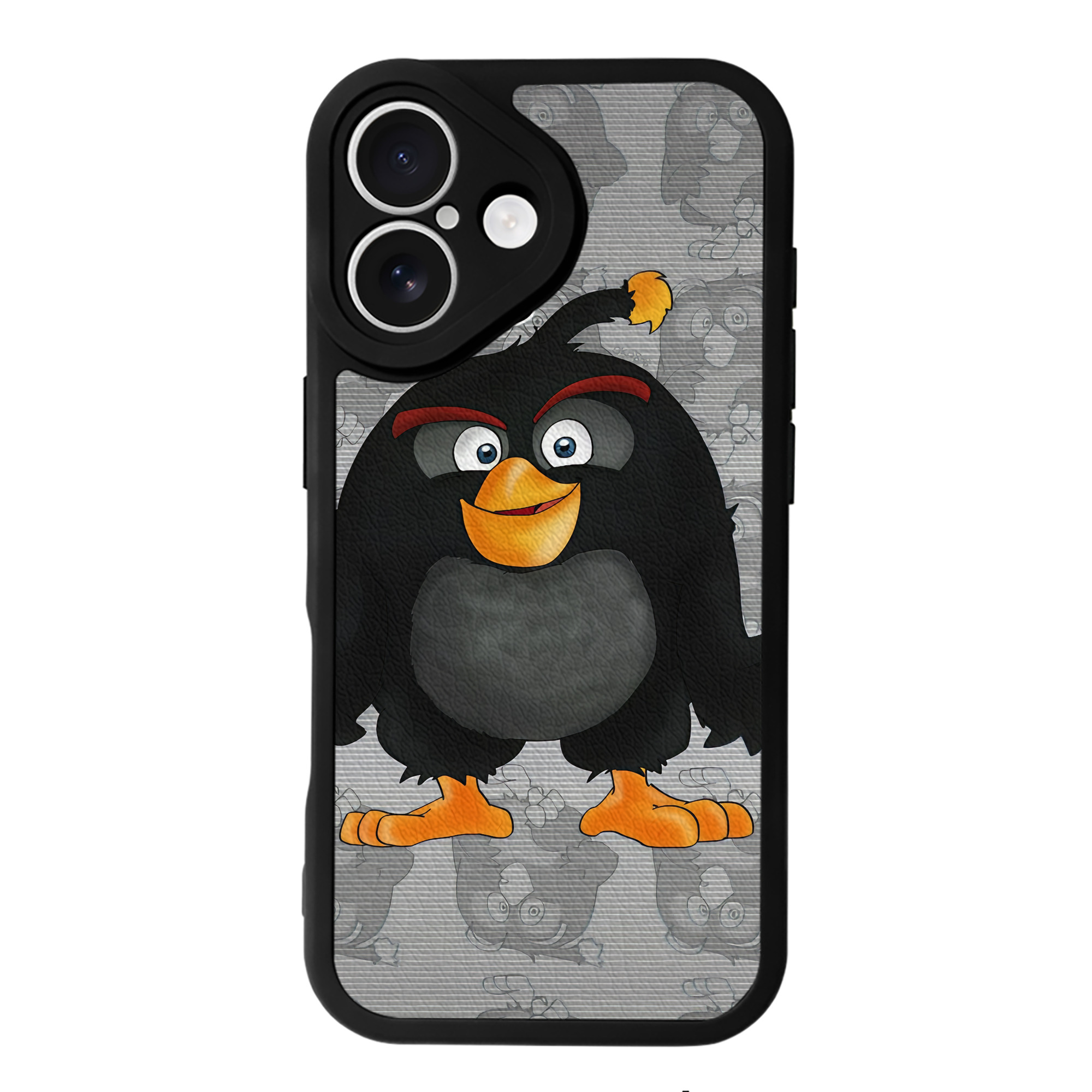 （画像用） Angry Birds アングリーバード 【iPhone 16シリーズ対応】シリコンスマホケース（レザー調） 材質：シリコン